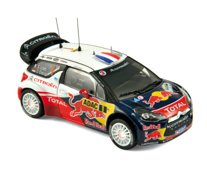 Модель 1:43 Citroen DS3 WRC №1 «Red Bull» Winner Rallye d'Allemagne (Sebastien Loeb - Daniel Elena)