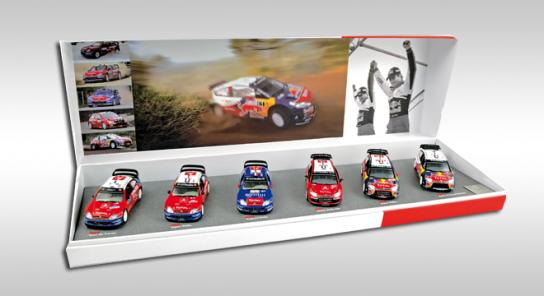 Модель 1:43 Citroen Xsara WRC 2004-2005-2006 C4 WRC 2007-2008-2009 (World Champions: Sebastian Loeb - Daniel Elena) набор 6 моделей