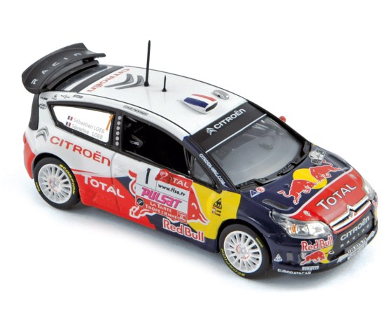 Модель 1:43 Citroen C4 WRC №1 Rally du Var, Weltmeister Red Bull (Sebastian Loeb - Severine Loeb)