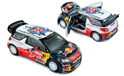 Модель 1:18 Citroen DS3 WRC №1 «Red Bull» World Champion Rally GB (Sebastien Loeb - Daniel Elena)