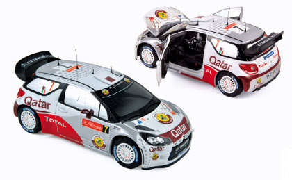 Модель 1:18 Citroen DS3 WRC №7 Rally Portugal (Nasser Al-Attiyah - Giovanni Bernacchini)