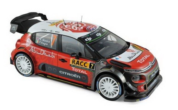 Citroen C3 WRC №7 Winner Rally Catalunya (Kris Meeke - Paul Nagle) 181634 Модель 1:18