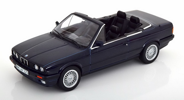Модель 1:18 BMW 325i (E30) Cabrio - 1991 - Dark blue met (L.E.500pcs)