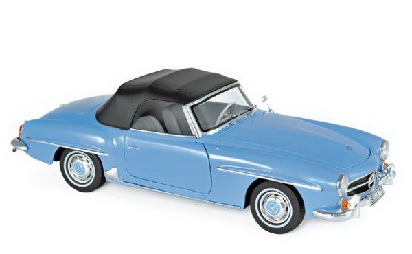 mercedes-benz 190 sl cabrio (w121) - blue 183400 Модель 1:18