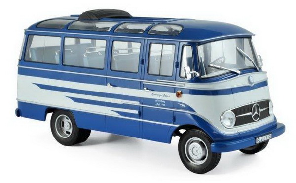 Модель 1:18 Mercedes-Benz O 319 (автобус) - blue/beige                
