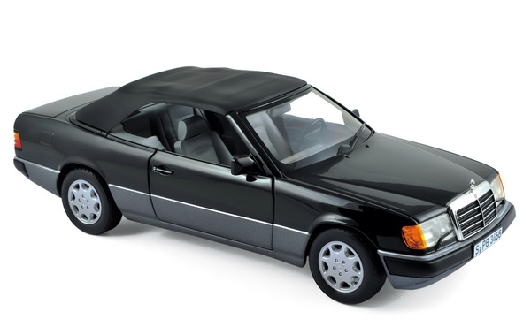 mercedes-benz 300ce-24 cabriolet (a124) 1992 black 183566 Модель 1:18