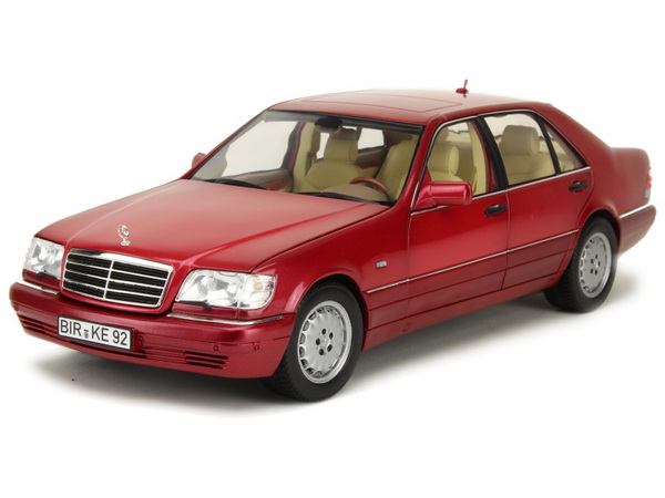 Модель 1:18 Mercedes-Benz S500 (W140) - red met