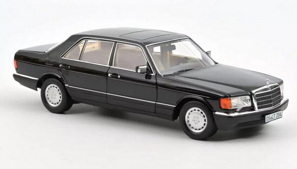 Модель 1:18 Mercedes-Benz 560 SEL (W126) - black met