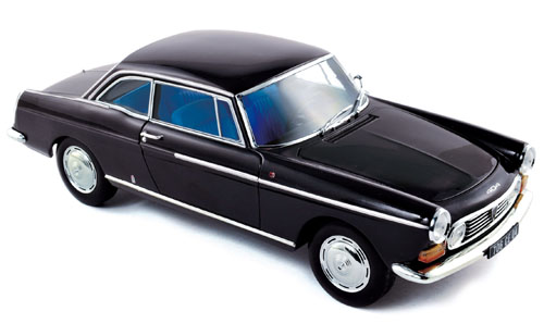 peugeot 404 coupe - black 184778 Модель 1:18