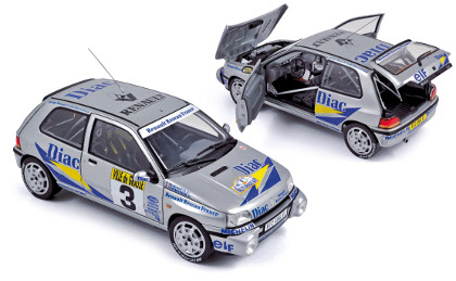 Модель 1:18 Renault Clio 16S №3 Rally Grasse Alpin (Jean «Jeannot» Ragnotti - Pierre Thimonier)