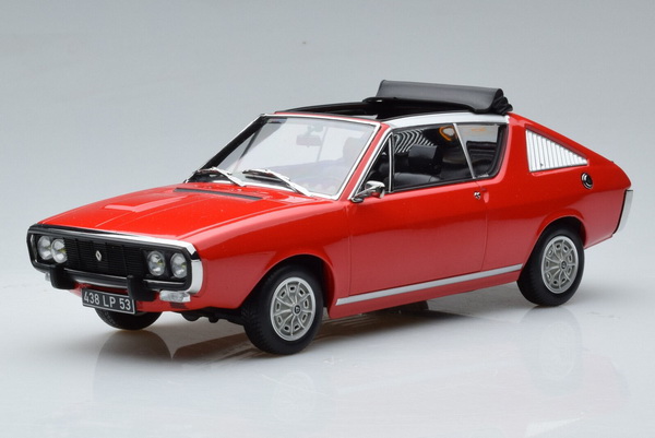 Renault 17 Gordini Decouvrable - 1975 - Red 185371 Модель 1:18