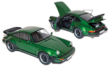 porsche 911 turbo 3,3l - green met 187545 Модель 1:18