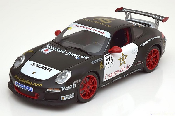 porsche 911 (997 ii) gt3 rs №176, sports cup 2011 ring police jung/slooten limited edition 600 pcs. 187570 Модель 1:18