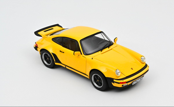 Модель 1:18 Porsche 911 turbo 3.0 (930) - yellow