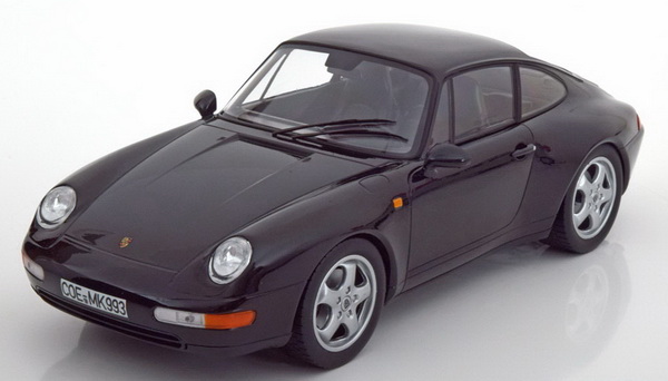 porsche 911 (993) carrera coupe 1993 - black 187590 Модель 1:18