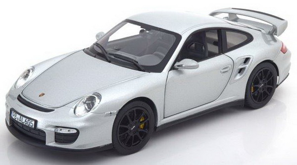 Модель 1:18 Porsche 911 GT2 (997) - silver