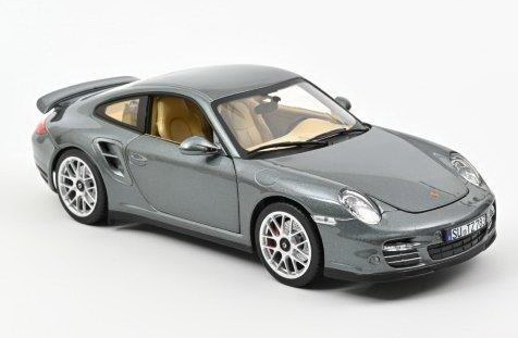 porsche 911 turbo (997.2) - grey met 187623 Модель 1:18