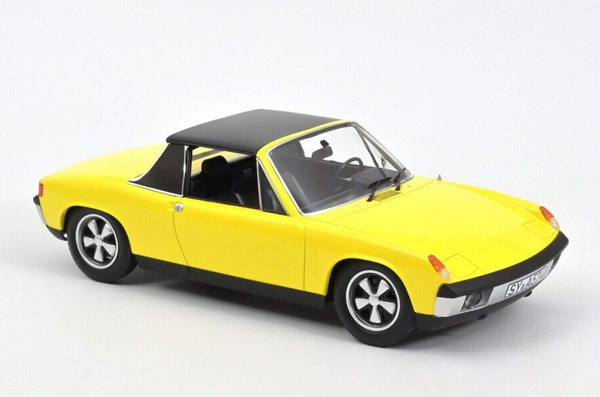 VW-Porsche 914/6 1973 - yellow/black 187689 Модель 1:18