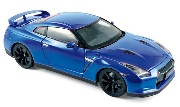 Модель 1:18 Nissan GT-R (R-35) - blue met