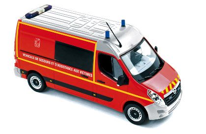 opel movano - pompiers vsav (пожарный) 360006 Модель 1:43
