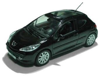 peugeot 207 gt (3-door) - black 472730 Модель 1:43
