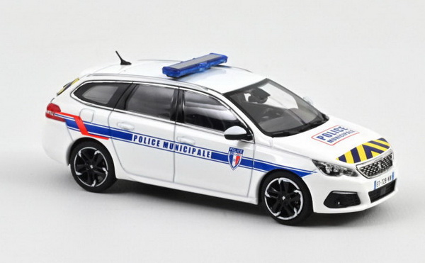 Peugeot 308 SW Police Municipale - 2018 473944 Модель 1:43