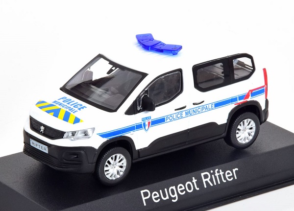 Модель 1:43 Peugeot Rifter Police Municipale 2019