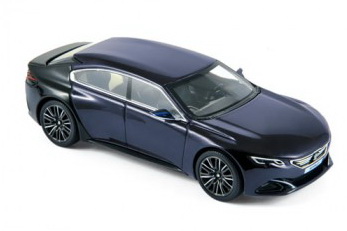peugeot concept car exalt version - dark blue/gloss black 479988 Модель 1:43