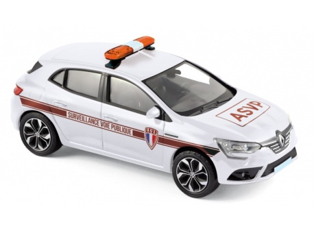 Renault Megane "ASVP" (муниципальная полиция парковочная служба) 2016 White 517723 Модель 1:43