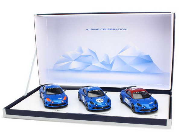 Модель 1:43 Renault Alpine Celebration Le Mans/ Goodwood/Dieppe (набор из 3-х моделей)