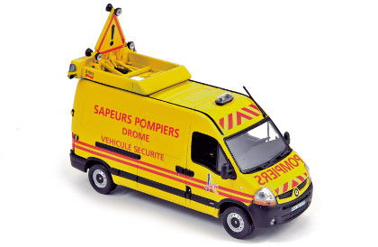 renault master «pompiers vehicule balisage securite» (пожарный) 518763 Модель 1:43