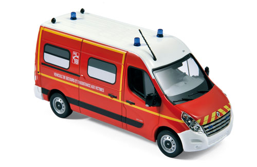 Модель 1:43 Renault Master III «Pompier VSAV» (пожарная скорая медицинская помощь)