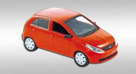TATA Indica Vista - orange 660031 Модель 1:43