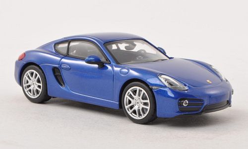 Модель 1:43 Porsche Cayman (981) - aqua blue met