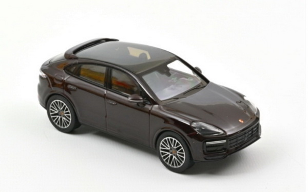 Модель 1:43 Porsche Cayenne turbo Coupe (стеклянная крыша) - brown met