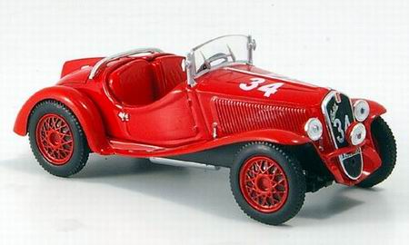 Модель 1:43 FIAT Balilla Sport №34 Mille Miglia - red