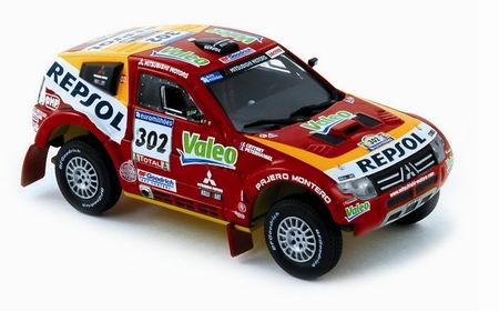 Модель 1:43 Mitsubishi Pajero Evo V №302 Winner Rally Dakar (Stephane Peterhansel - Jean-Paul Cottret)