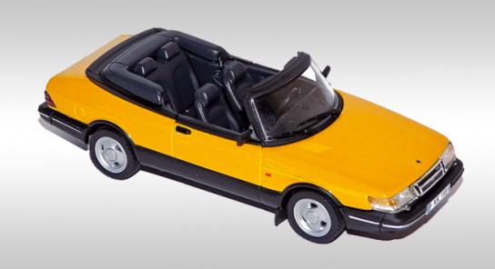 saab 900 turbo 16 s cabrio - montecarlo yellow 810040 Модель 1:43