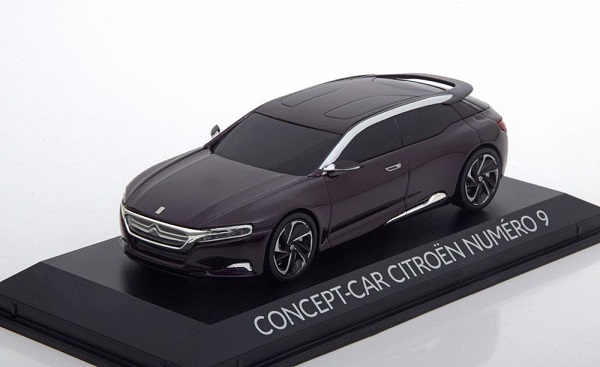 Модель 1:43 Citroen Concept-Car Numéro 9 2012 dunkelviolett/metallic Sondermodell von Citroen