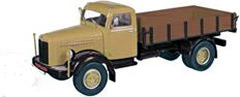 scania l60 platform truck in beige 584-69 Модель 1:50