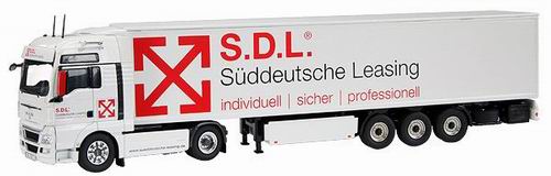 man tgx with refridgerated trailer suddeutsche leasing 831-01 Модель 1:50