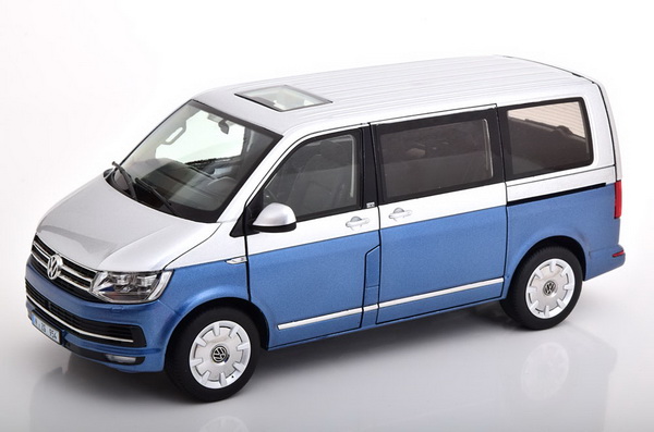 volkswagen t6 multivan (generation six) - blue met/silver 9542/20 Модель 1:18