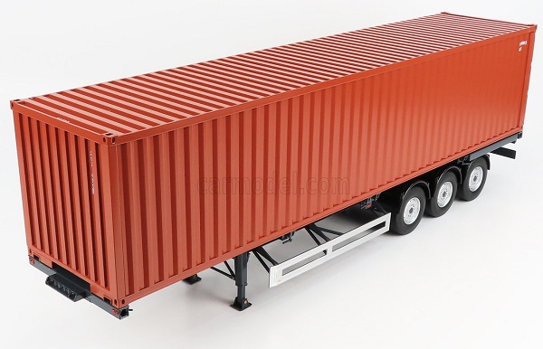 ACCESSORIES Trailer For Truck With European Sea-container 40", Brown LX97900070 Модель 1:18