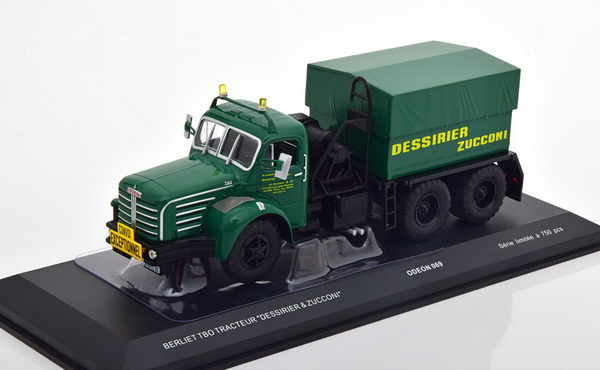 Berliet TBO Tracteur Transport Exceptionnel Green/ Dessirier & Zucconi (L.e. 750 pcs.) ODEON069 Модель 1:43