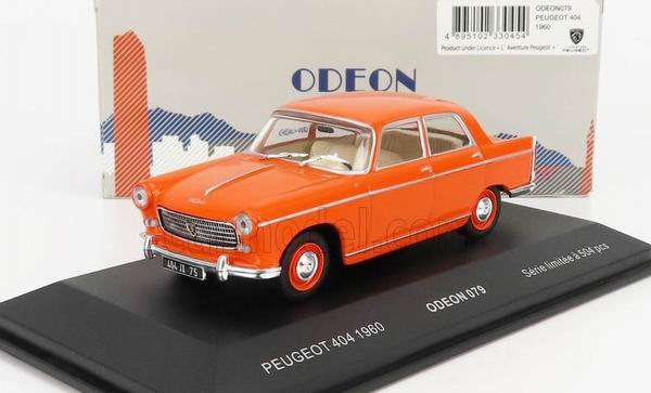 Peugeot 404 - orange (L.E.504pcs) ODEON079 Модель 1:43