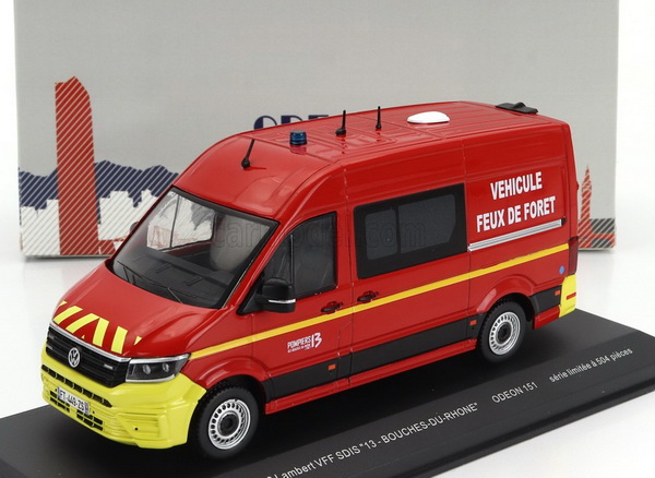 volkswagen crafter l2h2 lambert vff pompier s.d.i.s. bouches du rhône - 2020 ODEON151 Модель 1:43