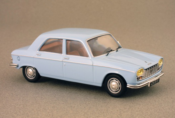 peugeot 204 4-door 1968 - light blue ODEON006 Модель 1:43