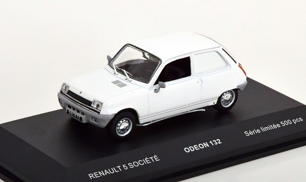 Renault 5 Societe white (L.E.500pcs) ODEON132 Модель 1:43