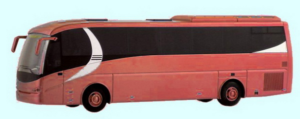 dallavia autobus tintoretto - red OC7800R Модель 1:43