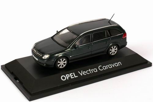 opel vectra c caravan - dark green 1799093 Модель 1:43